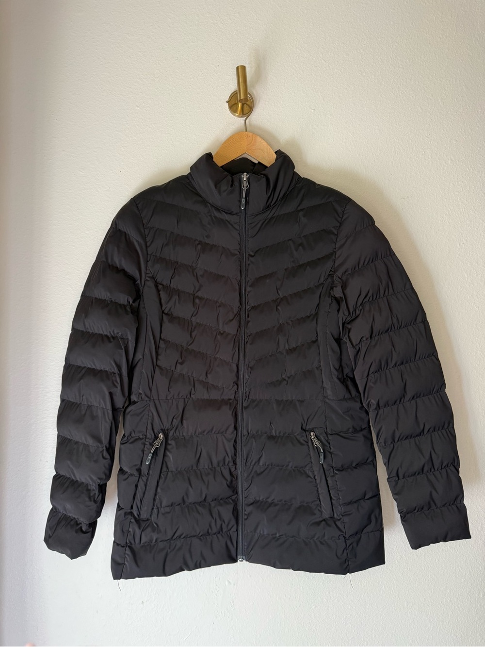 32 Degrees Heat Women’s Black Lightweight Packable Puffer Jacket Size Large
